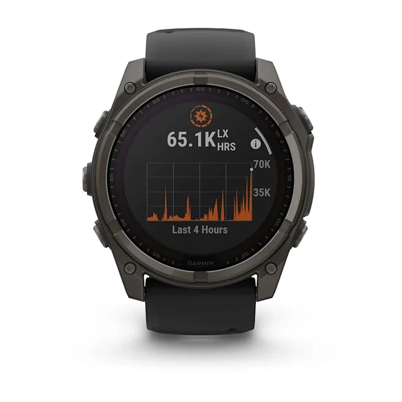 * Fenix 8 - 47 Mm, Solar, Sapphire Carbon Gray DLC Titanium