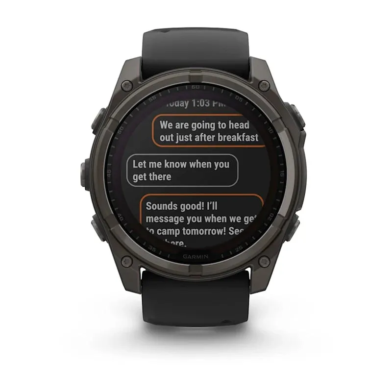 * Fenix 8 - 47 Mm, Solar, Sapphire Carbon Gray DLC Titanium