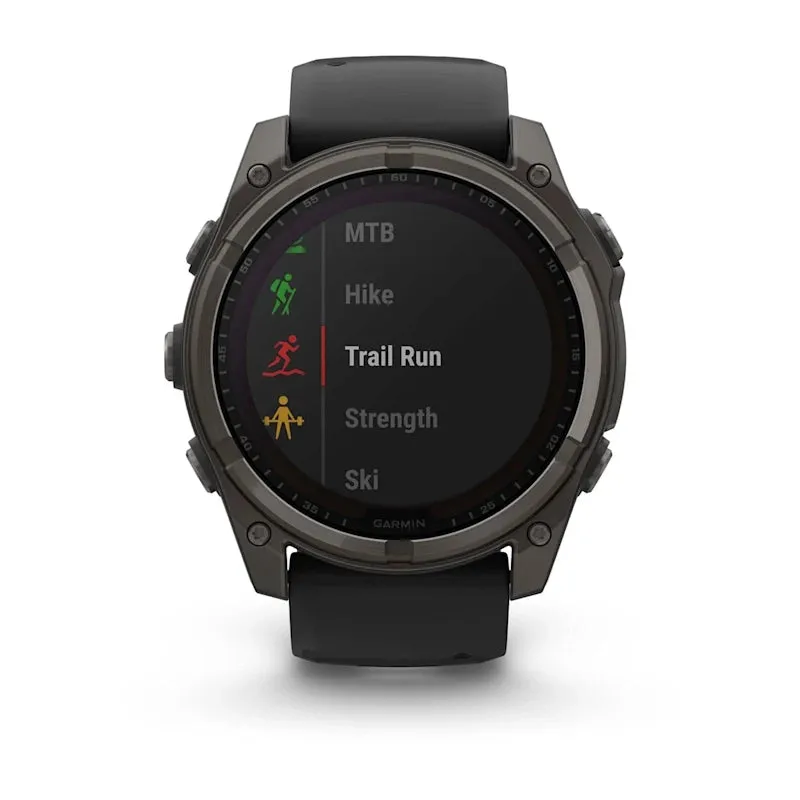 * Fenix 8 - 47 Mm, Solar, Sapphire Carbon Gray DLC Titanium