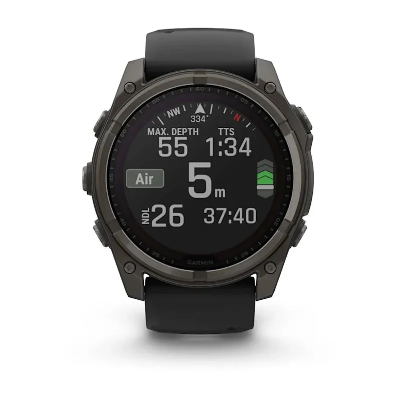 * Fenix 8 - 47 Mm, Solar, Sapphire Carbon Gray DLC Titanium