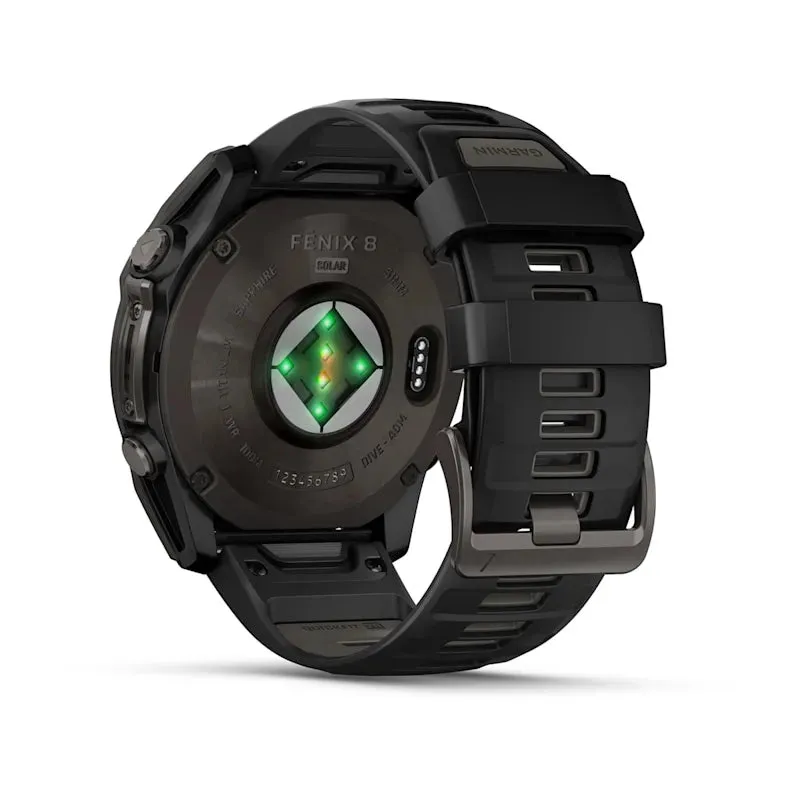 * Fenix 8 - 47 Mm, Solar, Sapphire Carbon Gray DLC Titanium