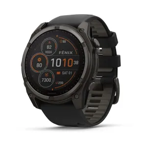 * Fenix 8 - 47 Mm, Solar, Sapphire Carbon Gray DLC Titanium