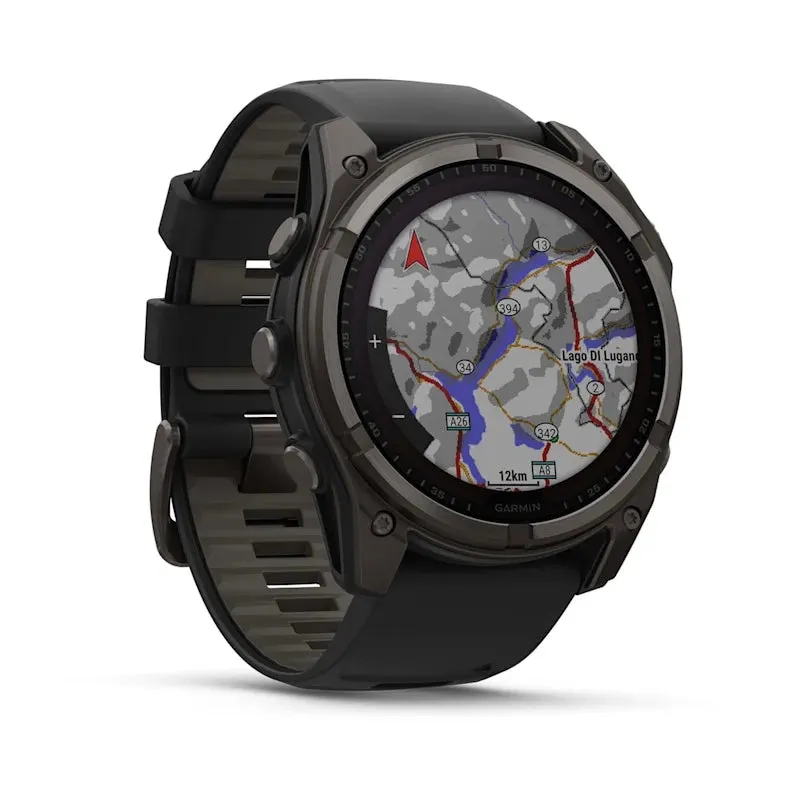 * Fenix 8 - 47 Mm, Solar, Sapphire Carbon Gray DLC Titanium