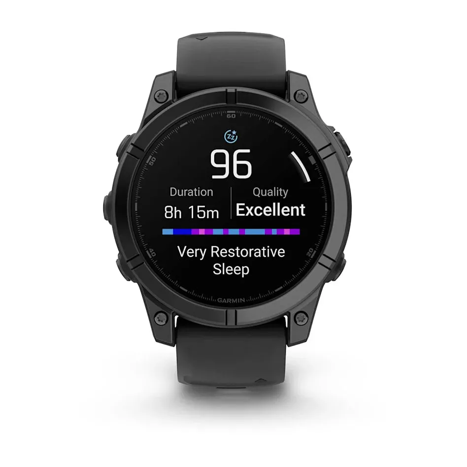 * Fenix E, Amoled Slate Gray Steel With Black Bilicone Band