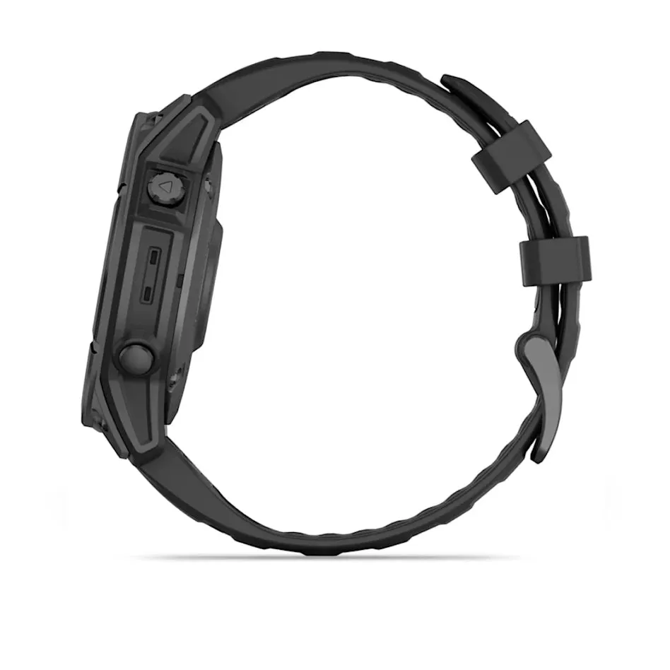 * Fenix E, Amoled Slate Gray Steel With Black Bilicone Band