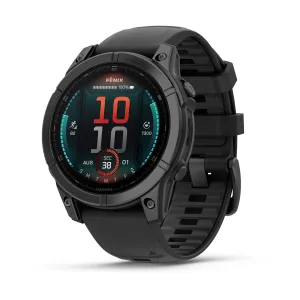 * Fenix E, Amoled Slate Gray Steel With Black Bilicone Band