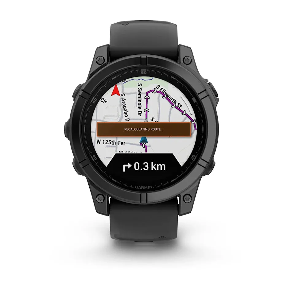 * Fenix E, Amoled Slate Gray Steel With Black Bilicone Band