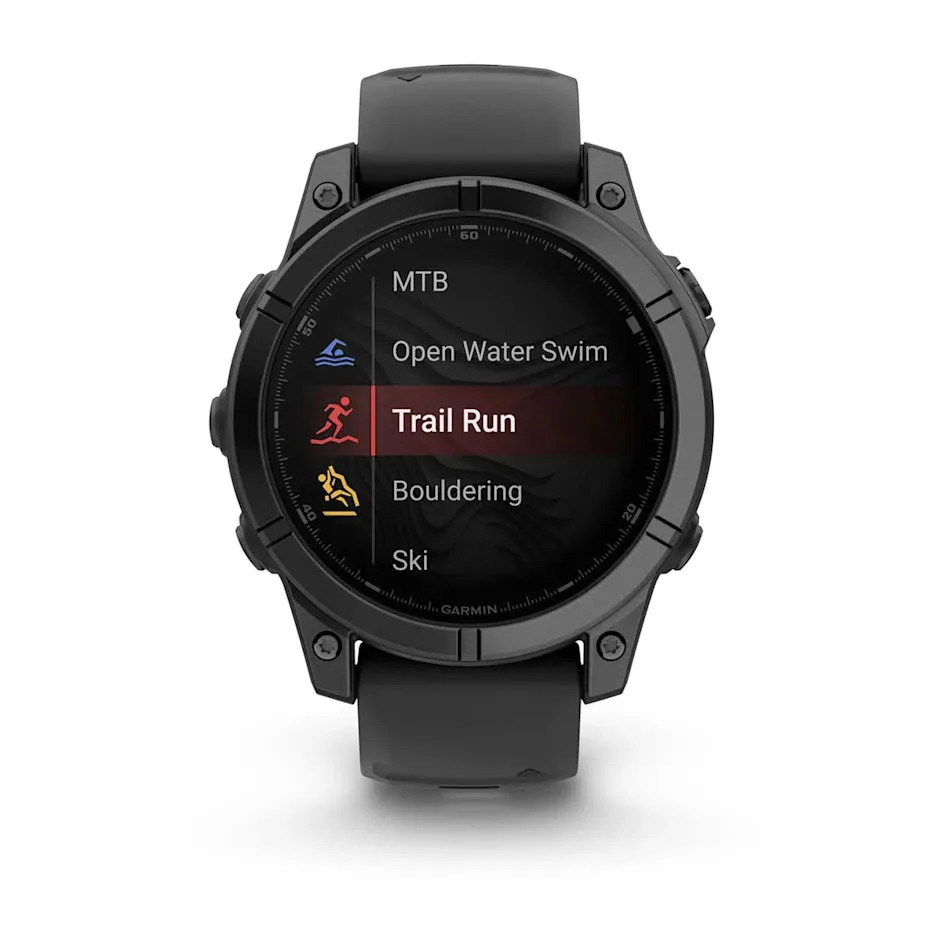 * Fenix E, Amoled Slate Gray Steel With Black Bilicone Band