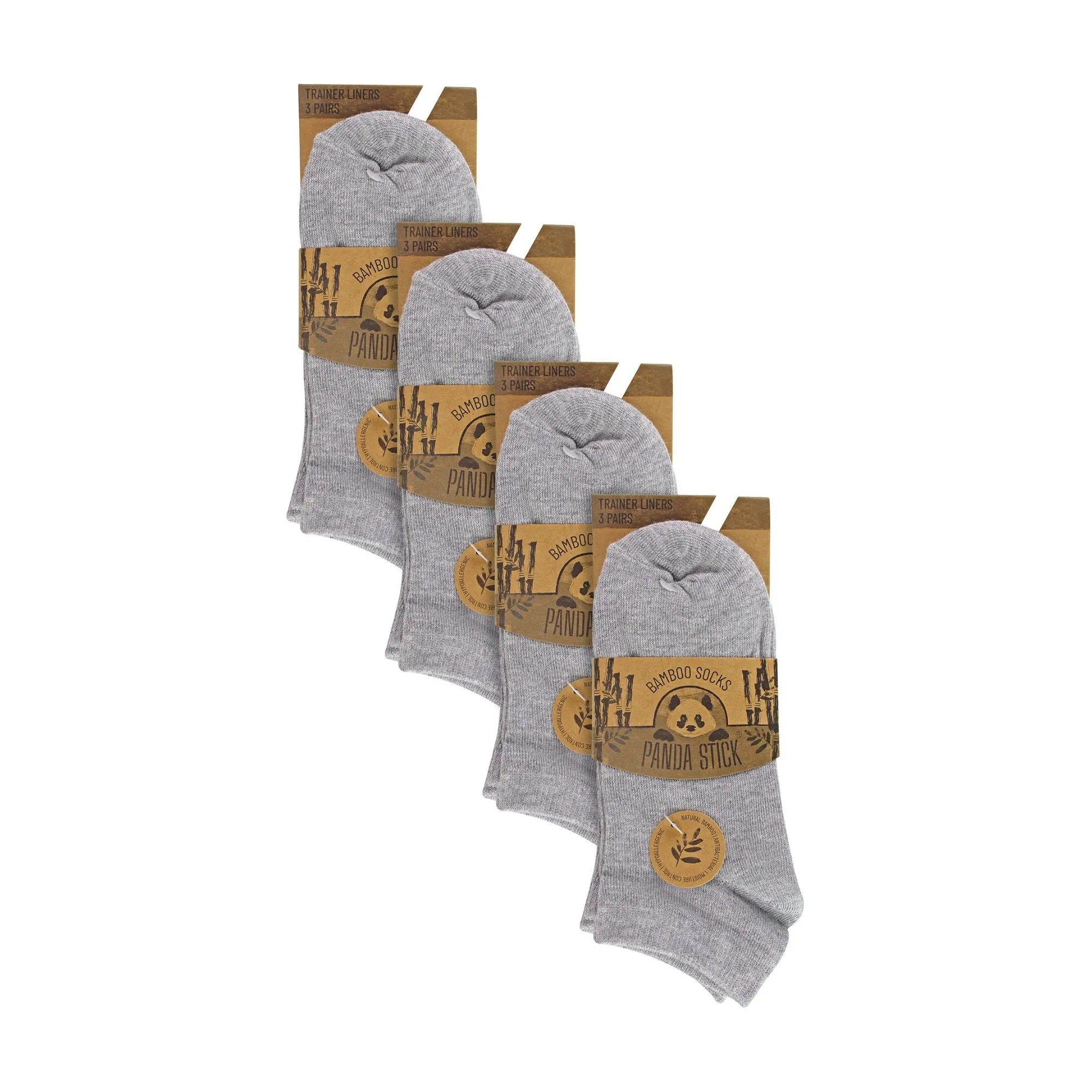 12 Pack Kids Soft Breathable Bamboo Trainer Liner Socks Ideal for PE