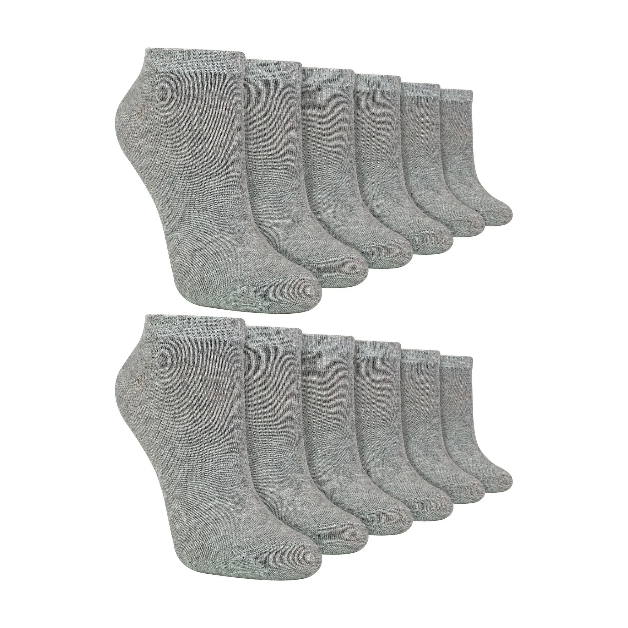 12 Pack Kids Soft Breathable Bamboo Trainer Liner Socks Ideal for PE