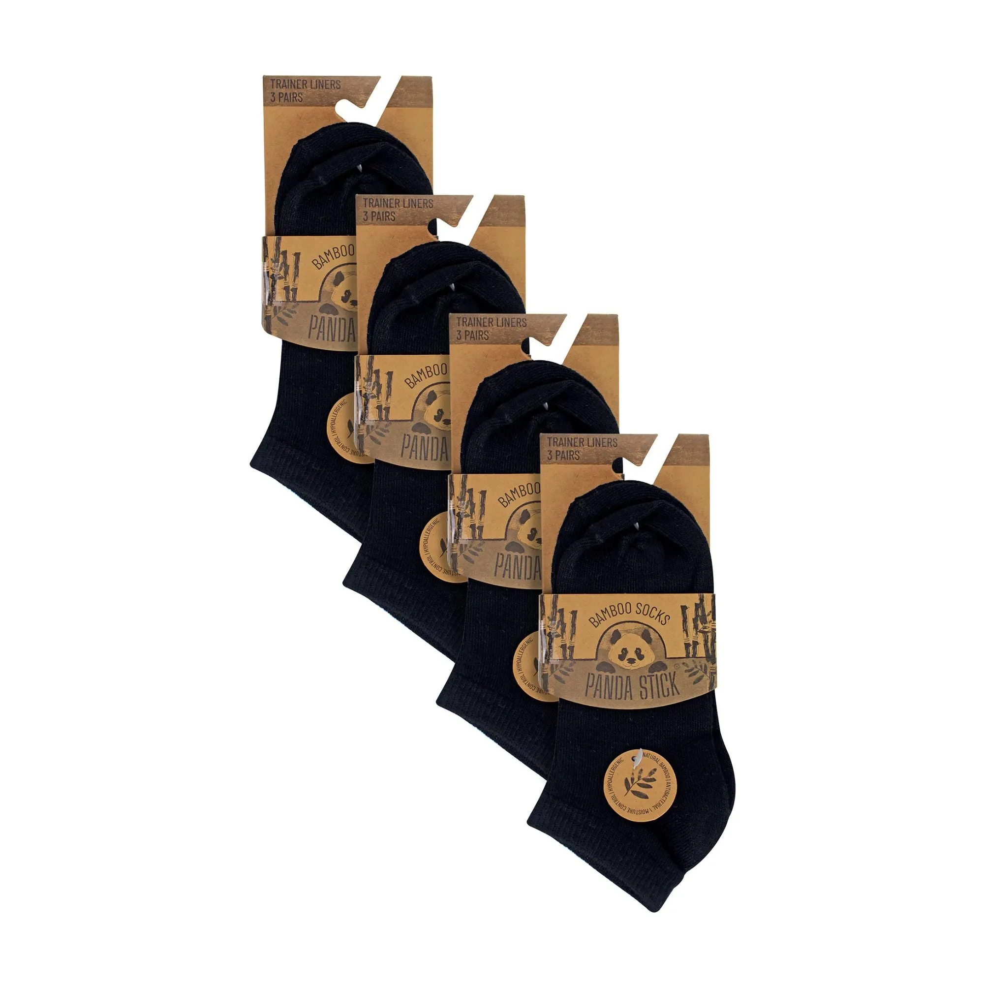 12 Pack Kids Soft Breathable Bamboo Trainer Liner Socks Ideal for PE