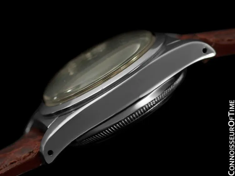 1946 Rolex Vintage Mens WWII Era Bubbleback, Ref. 2940, Stainless Steel - Very Fine & Rare