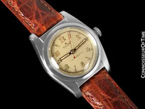 1946 Rolex Vintage Mens WWII Era Bubbleback, Ref. 2940, Stainless Steel - Very Fine & Rare
