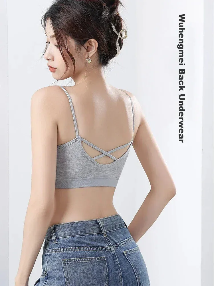 1pcs Ice Silk Seamless Sport Bra - Prevent Sagging, No Steel Ring, Comfortable, Large Size, Sexy Bralette