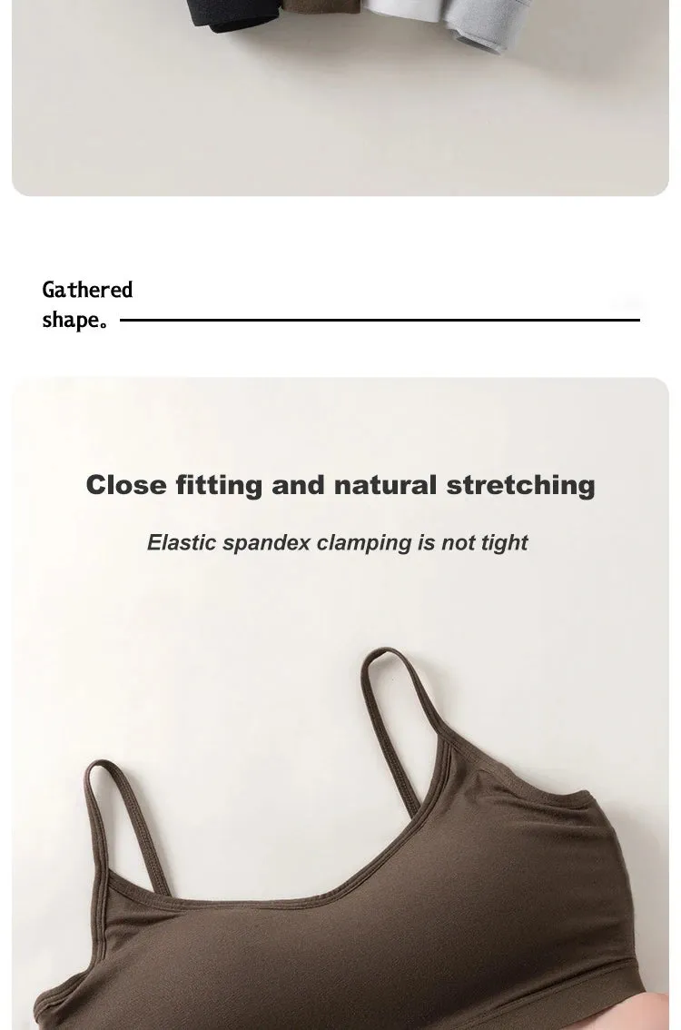 1pcs Ice Silk Seamless Sport Bra - Prevent Sagging, No Steel Ring, Comfortable, Large Size, Sexy Bralette