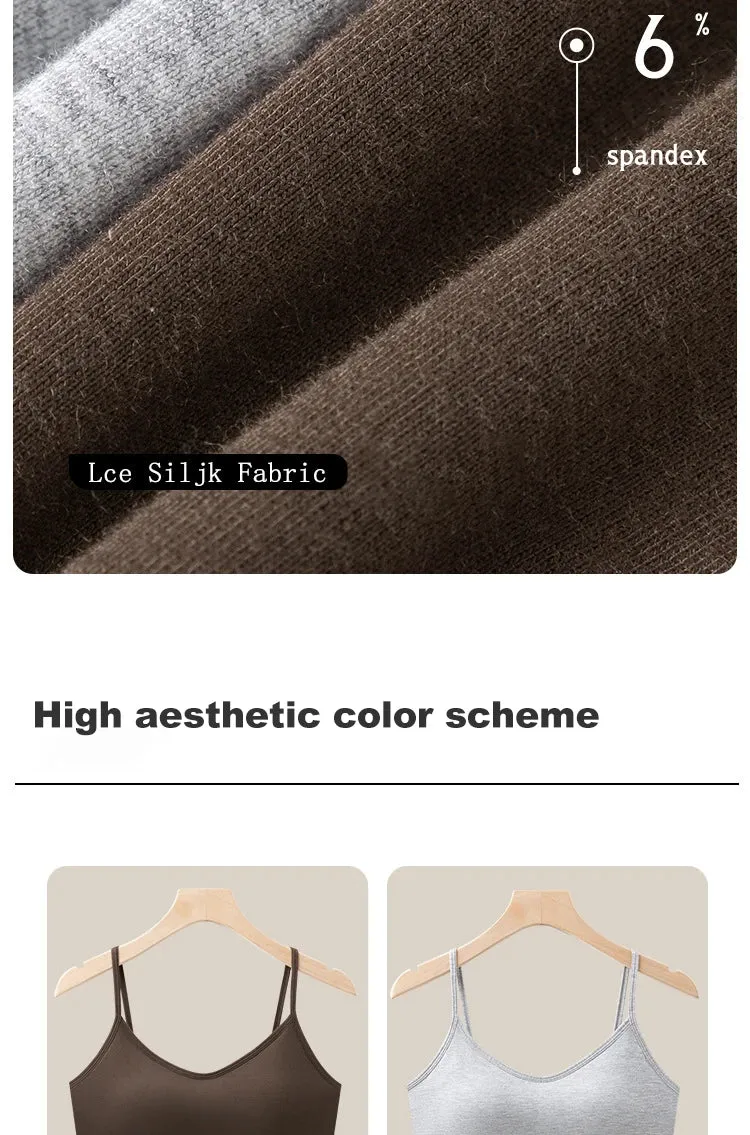 1pcs Ice Silk Seamless Sport Bra - Prevent Sagging, No Steel Ring, Comfortable, Large Size, Sexy Bralette