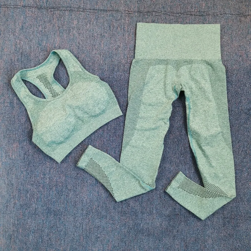 2021 Sexy Bra Seamless Shorts Leggings And Top Yoga Set sports Tracksuit For Women Workout Gym Clothing Sport Clothes Gym Set