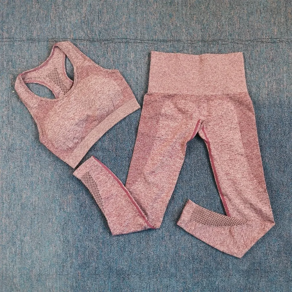 2021 Sexy Bra Seamless Shorts Leggings And Top Yoga Set sports Tracksuit For Women Workout Gym Clothing Sport Clothes Gym Set