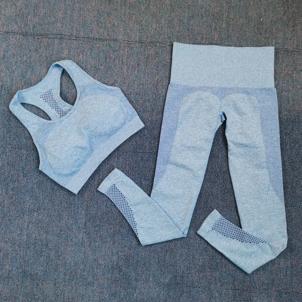 2021 Sexy Bra Seamless Shorts Leggings And Top Yoga Set sports Tracksuit For Women Workout Gym Clothing Sport Clothes Gym Set