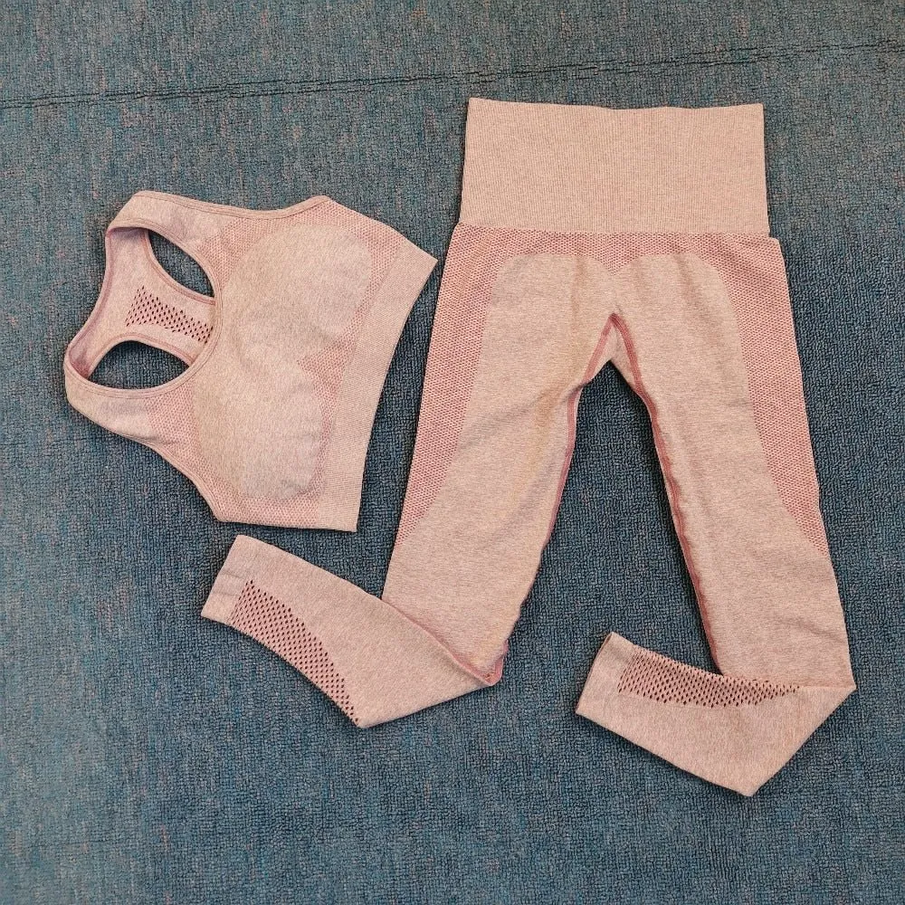 2021 Sexy Bra Seamless Shorts Leggings And Top Yoga Set sports Tracksuit For Women Workout Gym Clothing Sport Clothes Gym Set