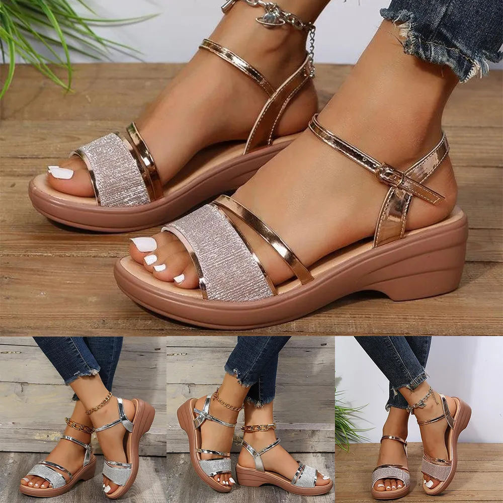 2024 NEW WOMEN'S OPEN TOE WEDGE ORTHOPEDIC SANDALS