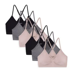 6 Pack Seamless Light Support Sports Bra