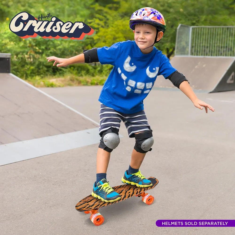 6'' Pp Deck Skateboard - Mini Cruiser Skateboard, Designed For Kids, Teens, And Adults (Tiger)