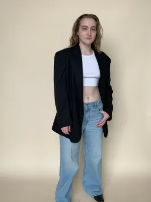 80s Donna Karan silk blazer