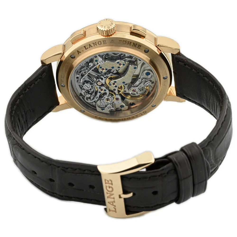 A Lang & Sohne Men's DATOGRAPH UP/DOWN 18K Pink Gold 41mm Black Stick Dial Watch Reference #: 405.031