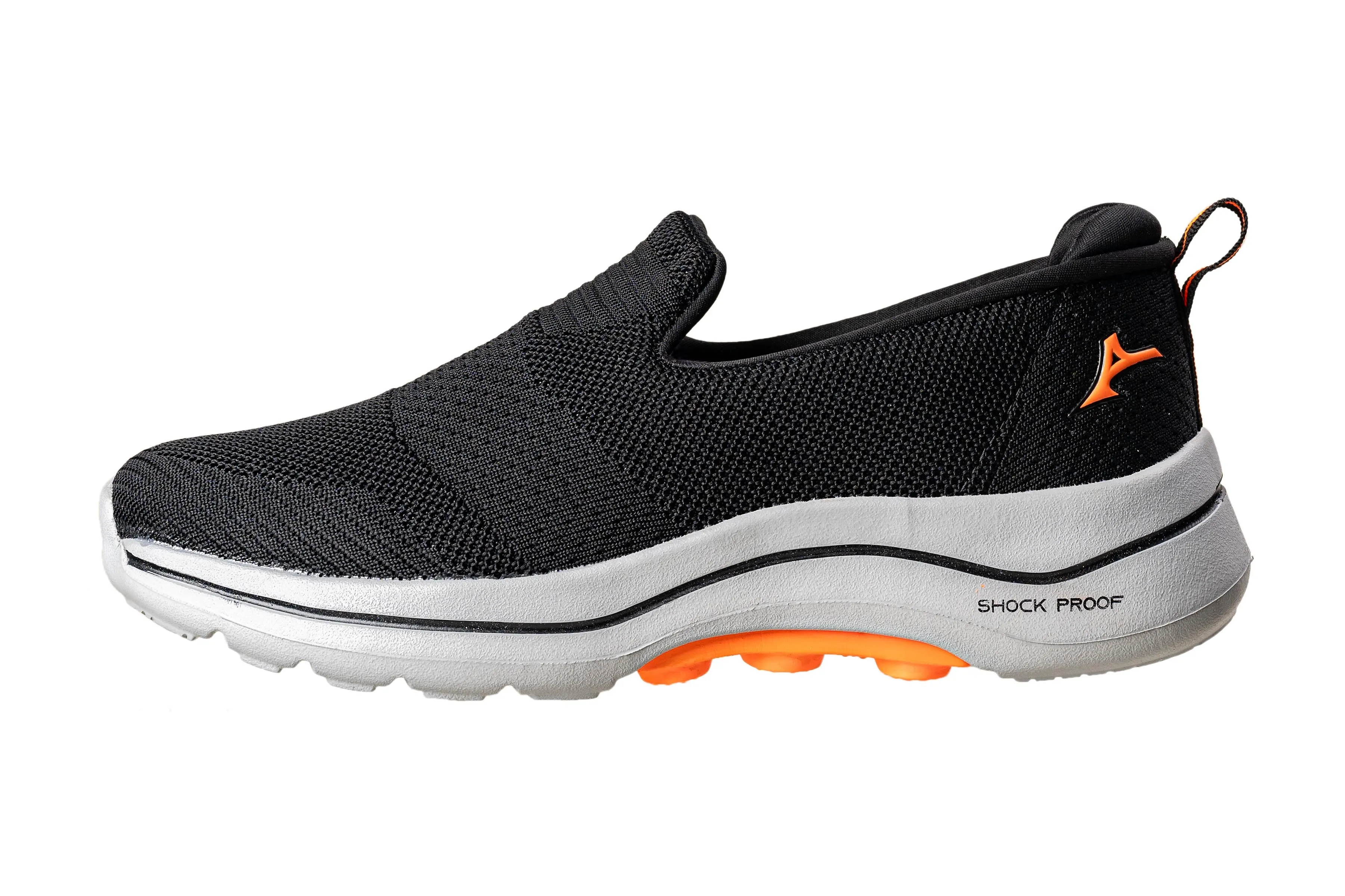 Abros Gents Black / F. Orange Sports Shoe