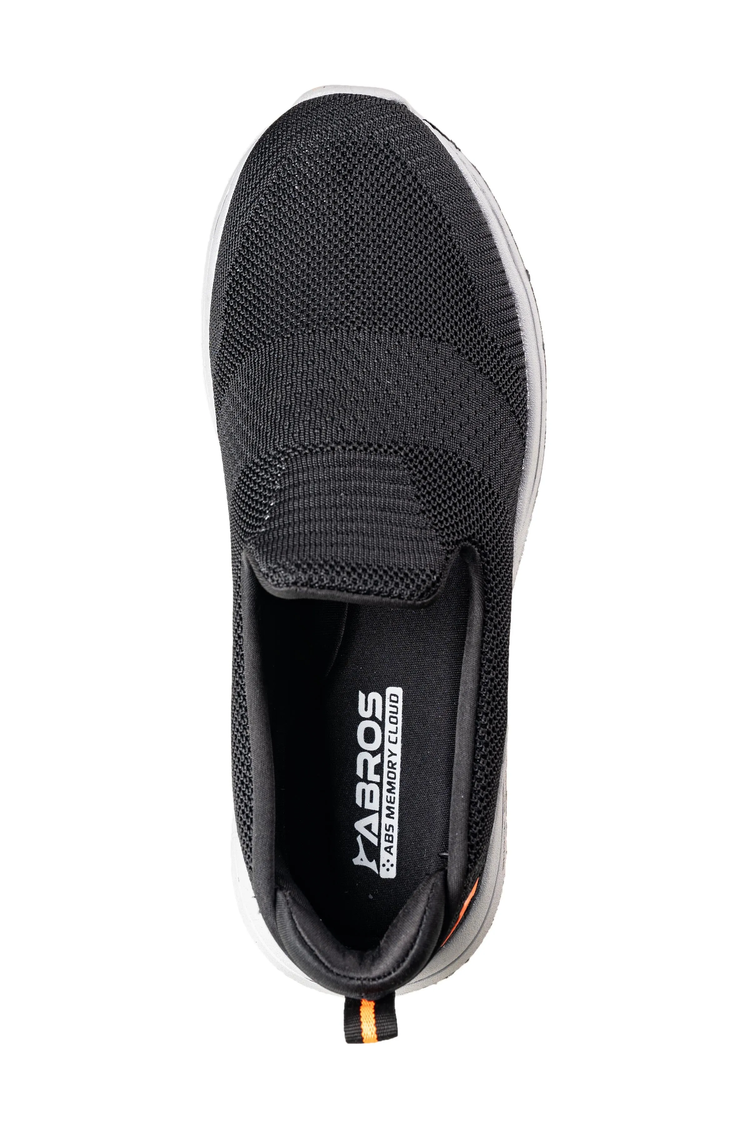 Abros Gents Black / F. Orange Sports Shoe