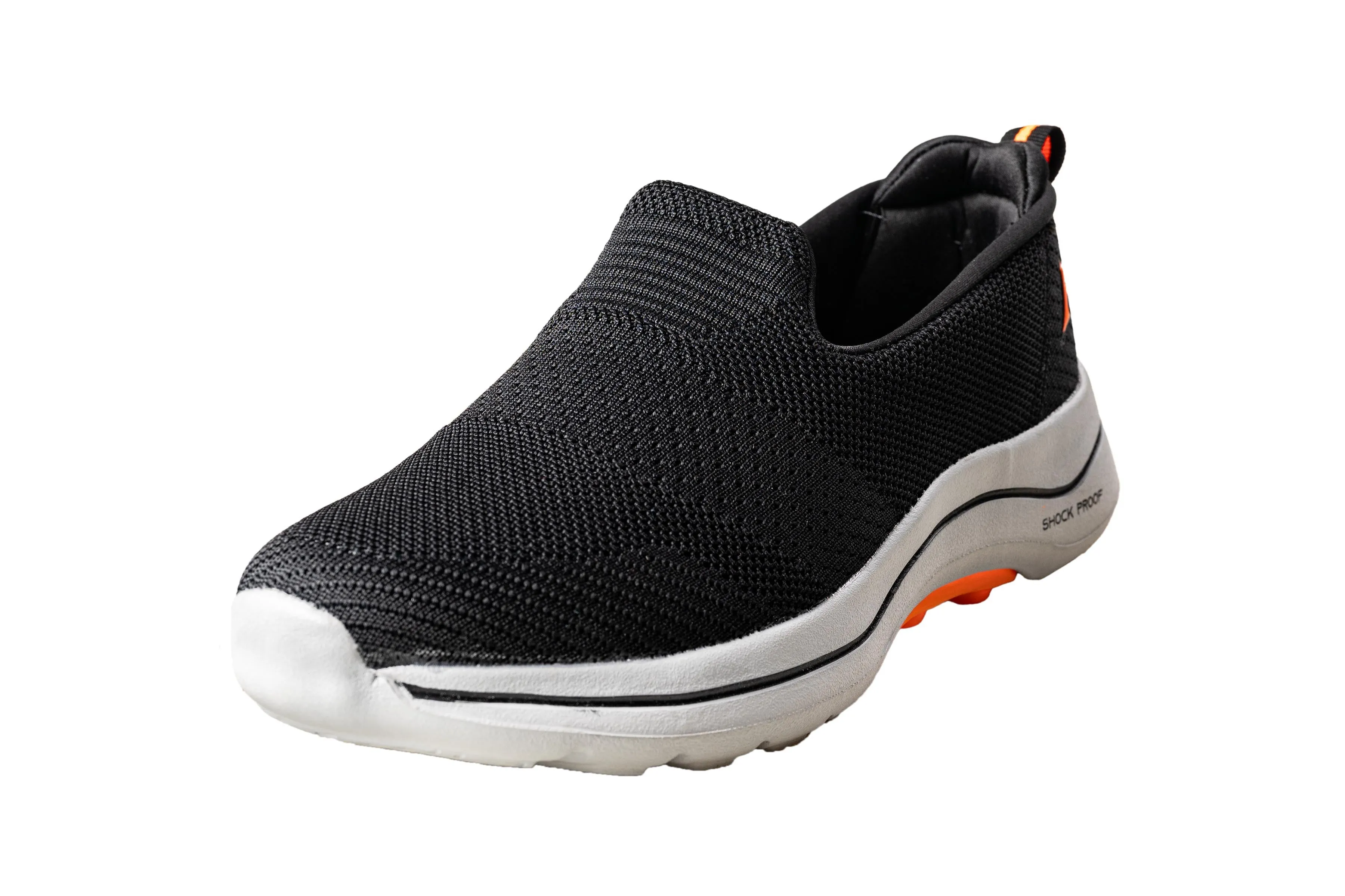 Abros Gents Black / F. Orange Sports Shoe