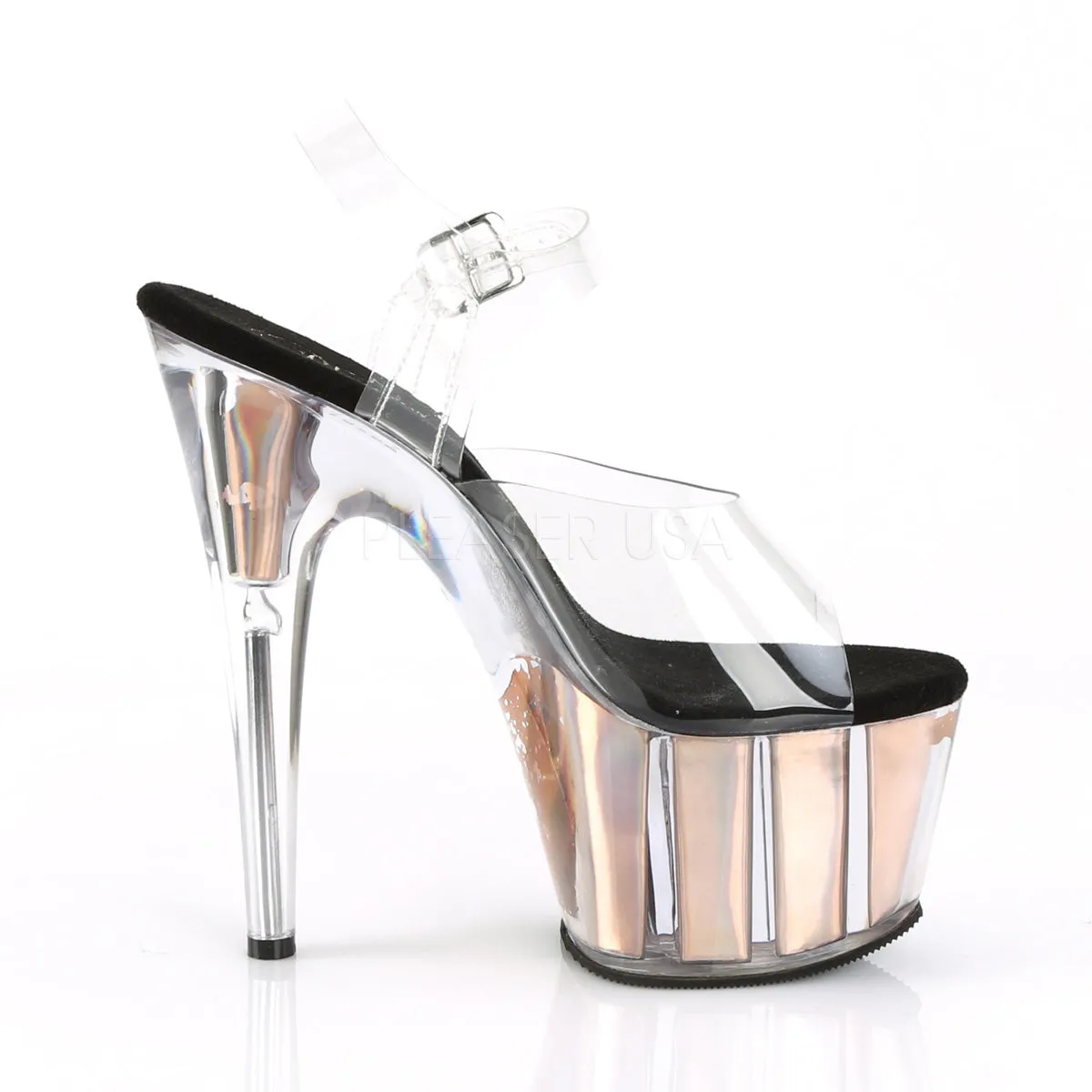 ADORE-708HGI  Clear/Rose Gold Hologram Inserts