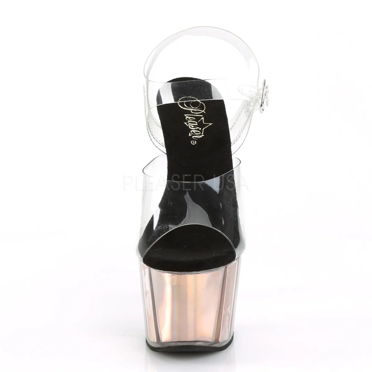 ADORE-708HGI  Clear/Rose Gold Hologram Inserts