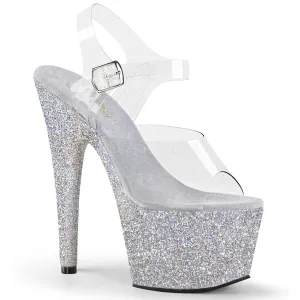 ADORE-708HMG  Clear/Silver Multi Glitter