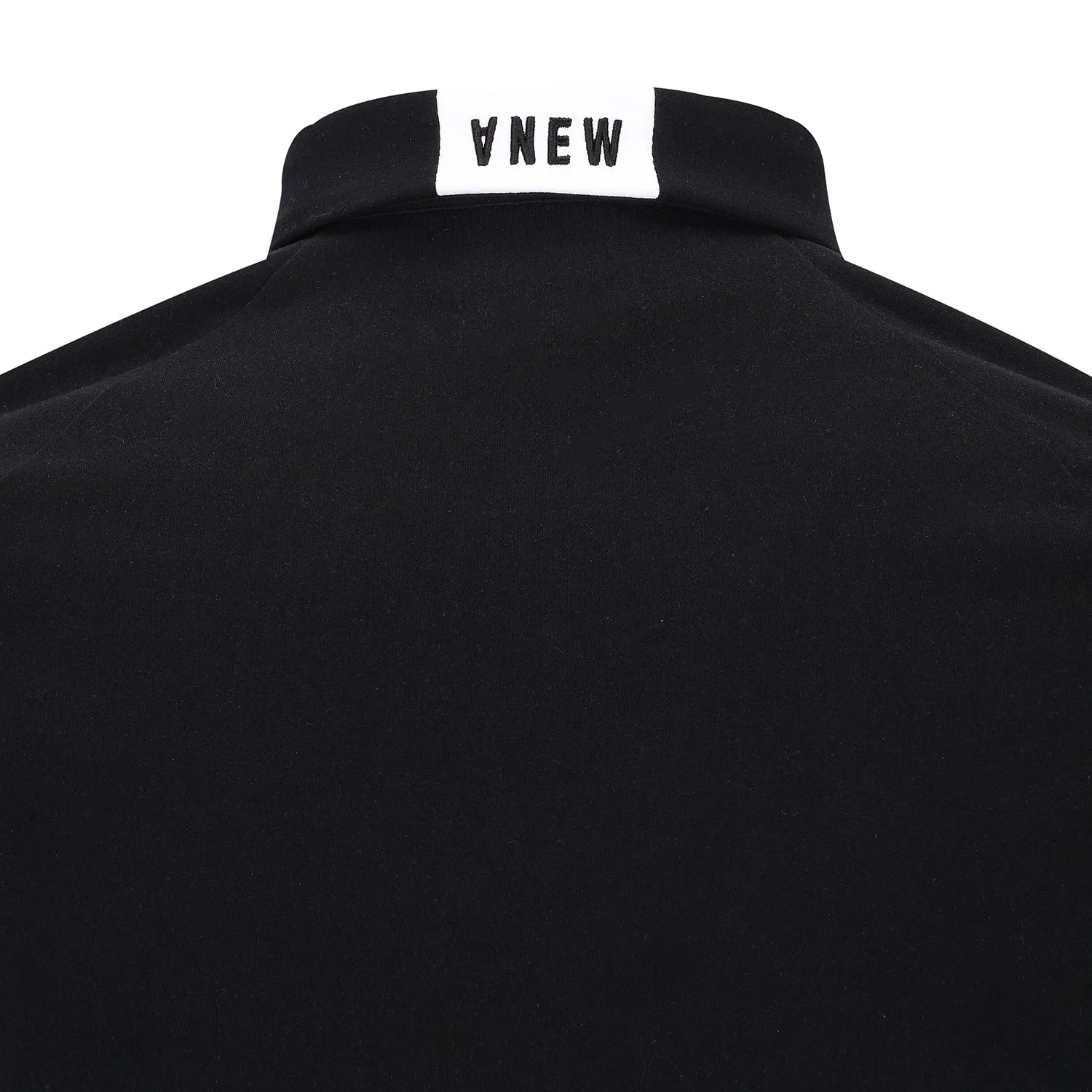 ANEW Golf Men's Collar Back Point L/TS - Black