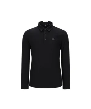 ANEW Golf Men's Collar Back Point L/TS - Black
