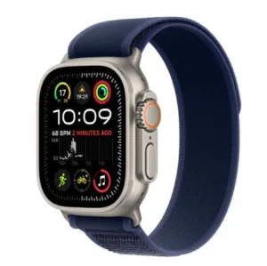 Apple Watch Ultra 2 GPS   Cellular 49mm Natural Titanium Case with Blue Trail Loop - M/L