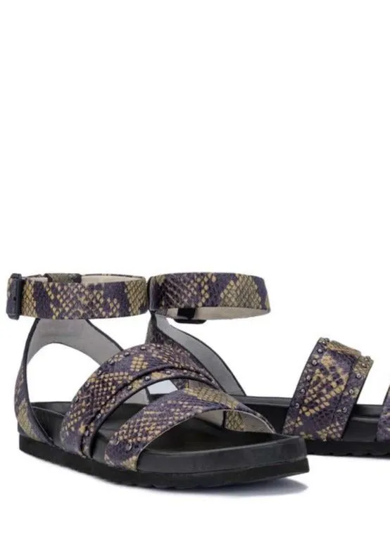 Aster Sandal Brown Snake