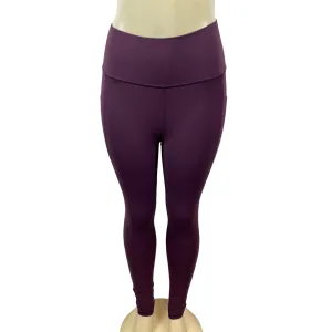 Athleta Women's Purple High Rise Elastic Waistband Sport Leggings Sz SP