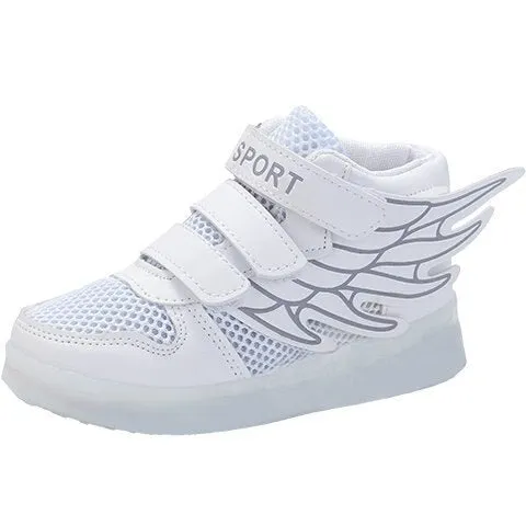 Baby Shoes Wings Outdoor Colorful Glowing Casual Shoes Sneakers