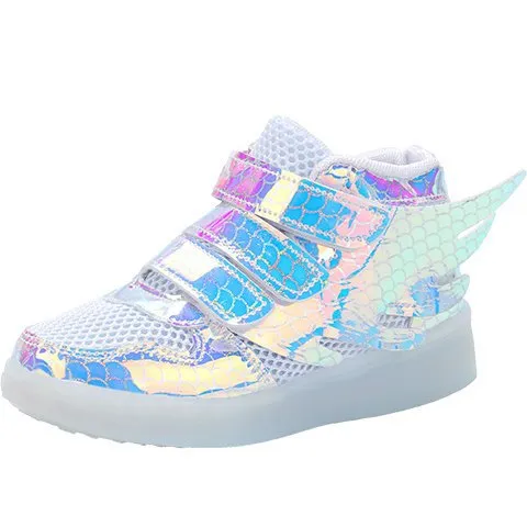 Baby Shoes Wings Outdoor Colorful Glowing Casual Shoes Sneakers