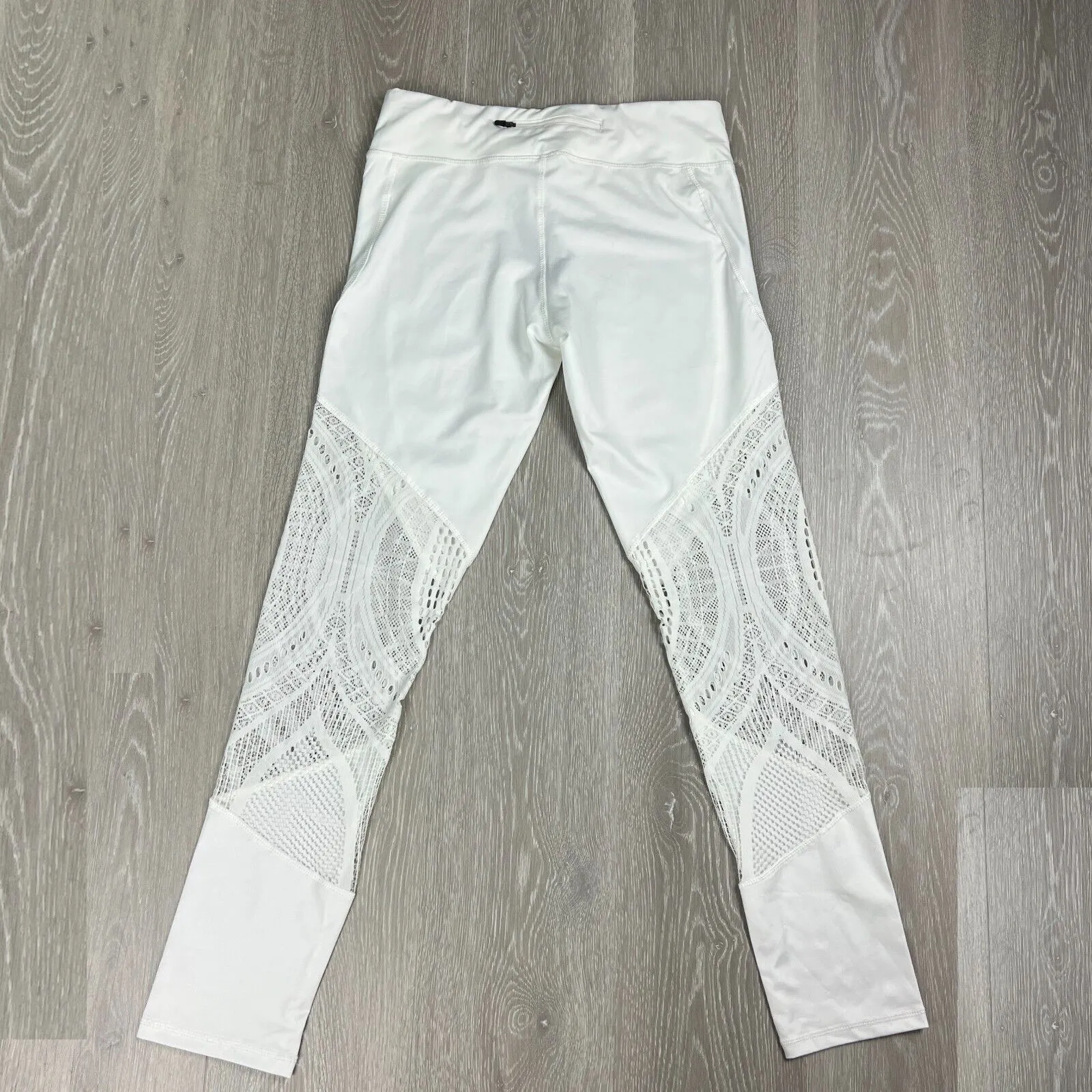 Badgley Mischka Sport Womens White Leggings Size Large (New)
