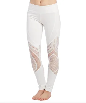 Badgley Mischka Sport Womens White Leggings Size Large (New)
