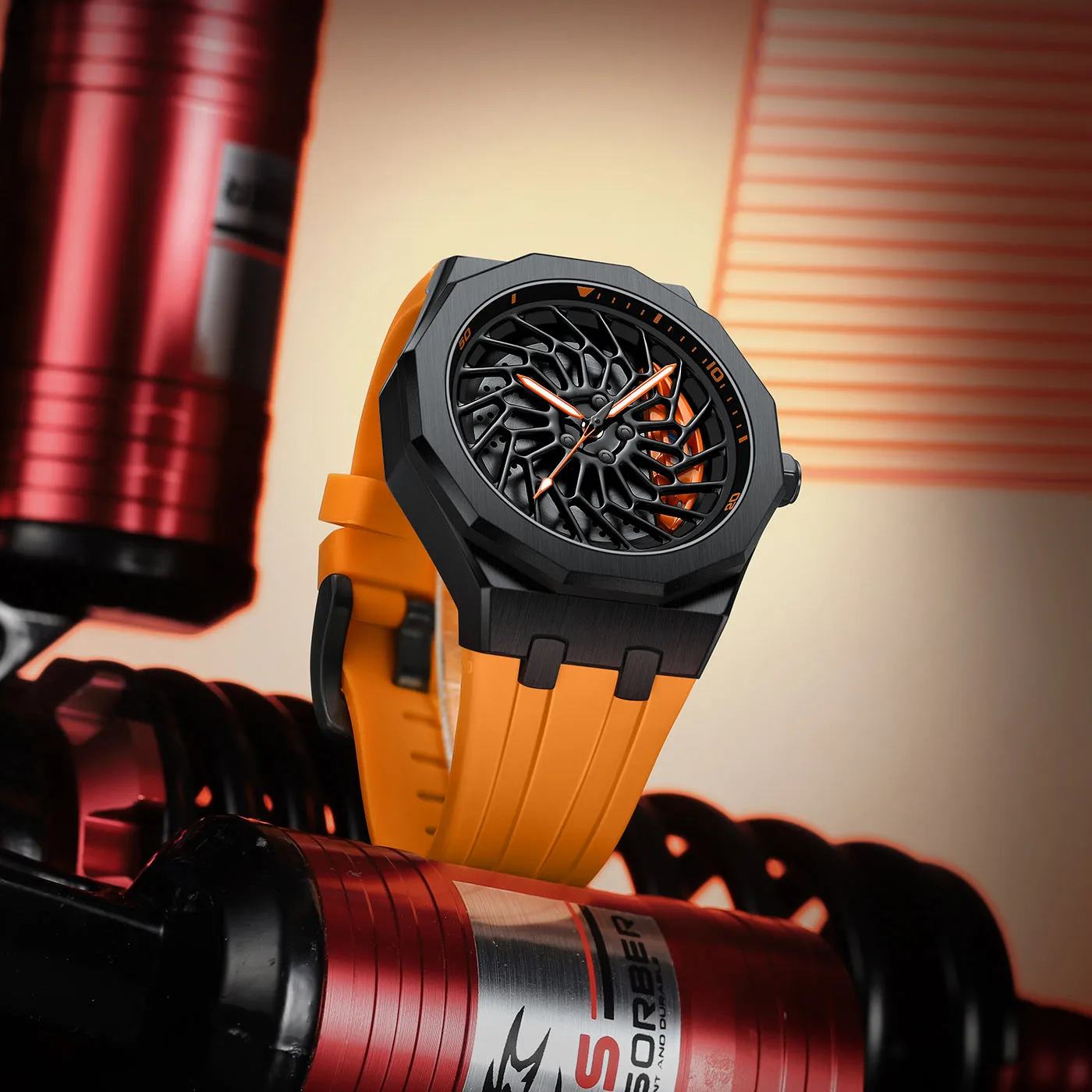 Barenio Spinning Car Rim Watch - i8   G55 Edition