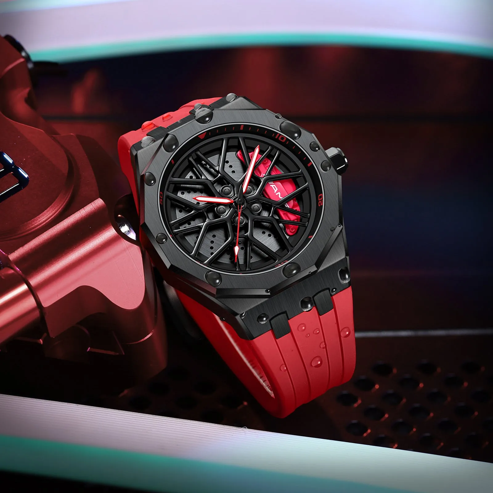 Barenio Spinning Car Rim Watch - i8   G55 Edition