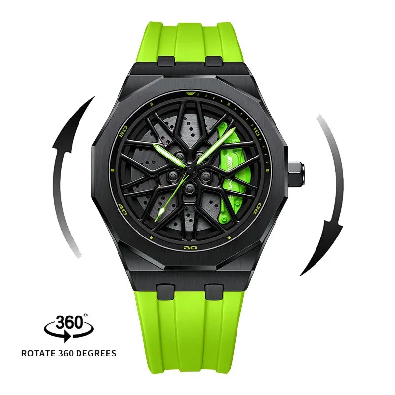 Barenio Spinning Car Rim Watch - i8   G55 Edition