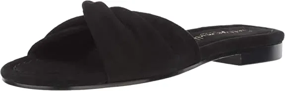 Bettye Muller Women's Score Sandal, Black, 6.5 Medium US