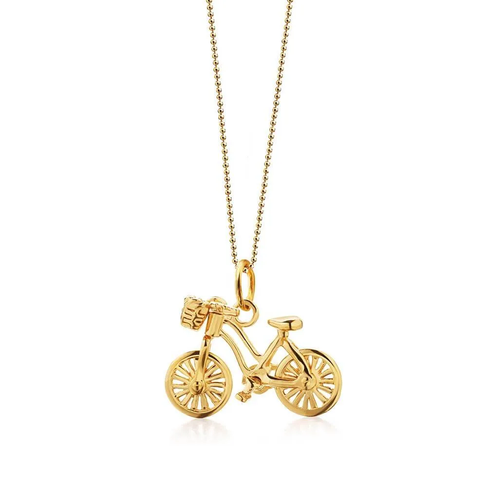 Bike Charm Solid Gold