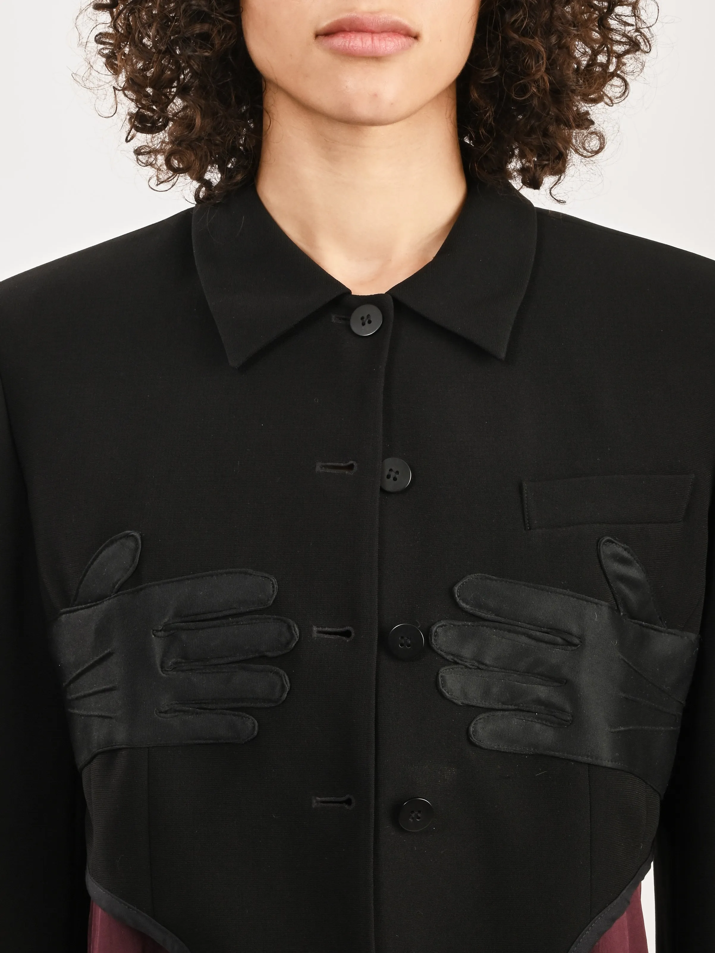 Black Arch Glove Blazer